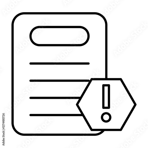 Acceptable Risk Vector Line Icon Design