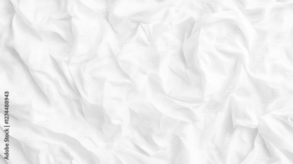 A white fabric with a pattern of lines and dots A white fabric with a pattern of lines and dots
