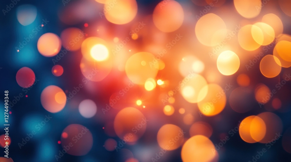 Abstract Bokeh Background: Warm and Cool Lights Abstract Bokeh Background: Warm and Cool Lights