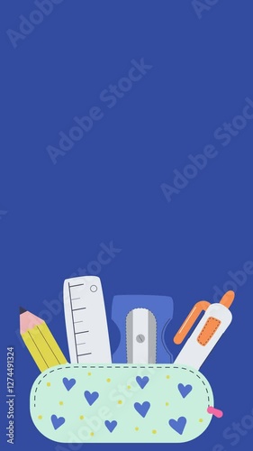 Back to school animated background