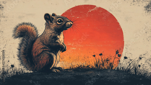 squirrel in the woods