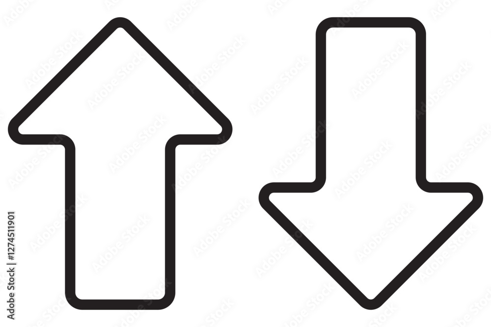 Rounded mini arrows, up-down icon. A small two-way black direction symbol. Isolated on a white background. Eps 10. Rounded mini arrows, up-down icon. A small two-way black direction symbol. Isolated on a white background. Eps 10.