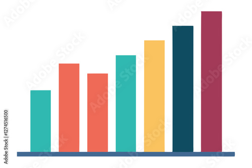 Financial Progress Illustrated with Colorful Bar Graph Free Download Financial Progress Illustrated with Colorful Bar Graph - GFXLoad