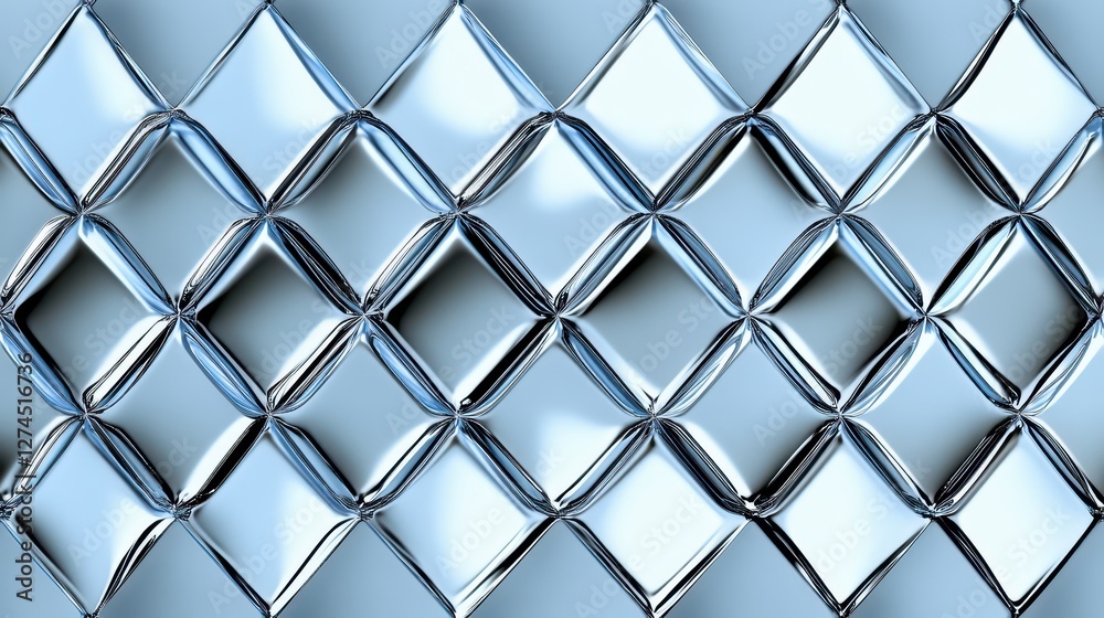 Abstract Silver Metallic Diamond Pattern Background With Stylized Reflections and Luminous Texture for Design Projects or Modern Art Displays Abstract Silver Metallic Diamond Pattern Background With Stylized Reflections and Luminous Texture for Design Projects or Modern Art Displays