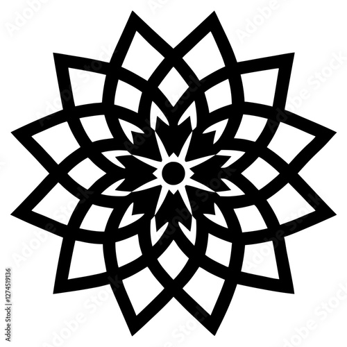 "Sacred Harmony: Islamic Silhouette Mandala"