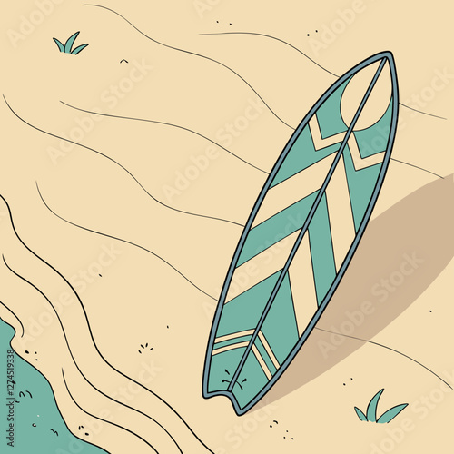 surf boards on the beach