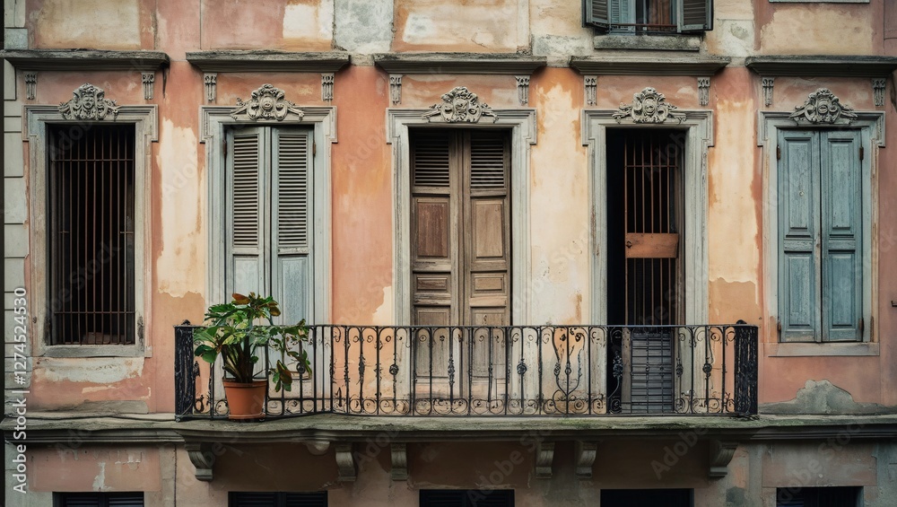 old house in venice , AI Generated.