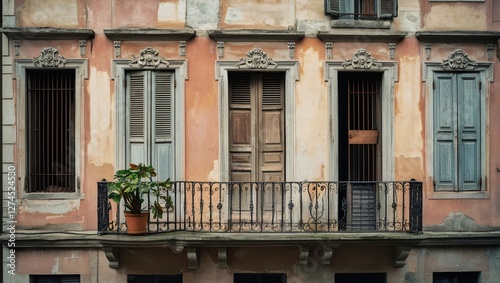 Obraz na płótnie old house in venice , AI Generated. w salonie