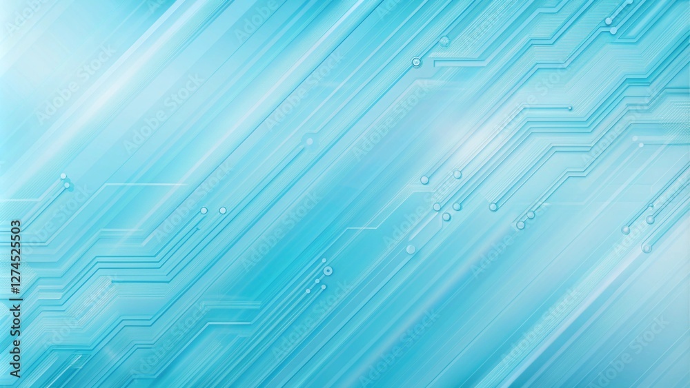 Sky blue electronic circuit board technology innovative background concept