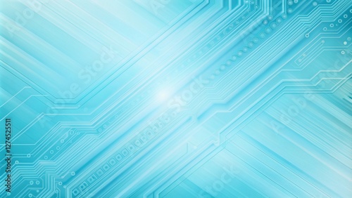 Sky blue electronic circuit board technology innovative background concept