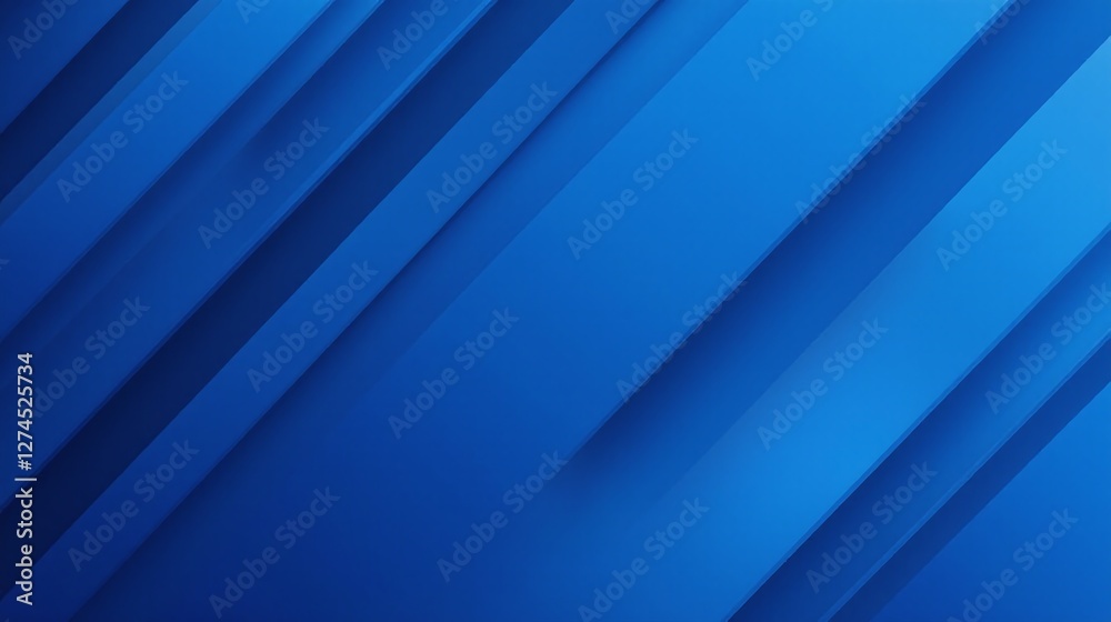 A gradient background of blue diagonal lines.