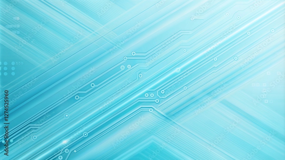 Sky blue electronic circuit board technology innovative background concept