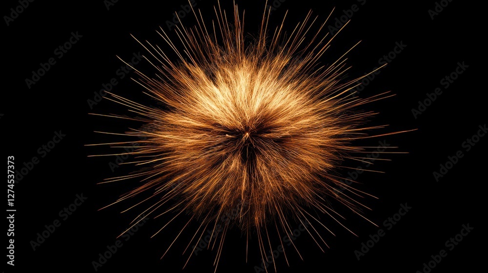 Golden Radiance: A Burst of Light and Energy Golden Radiance: A Burst of Light and Energy