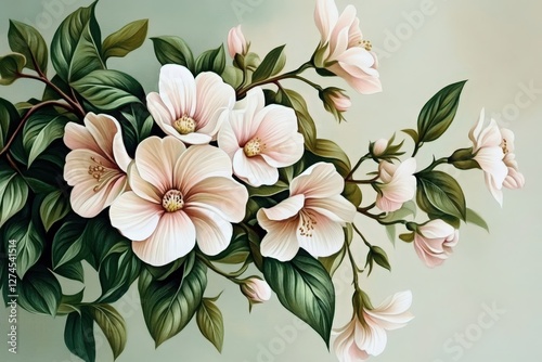 Artistic floral patterns enhance vintage-themed designs for invitations.