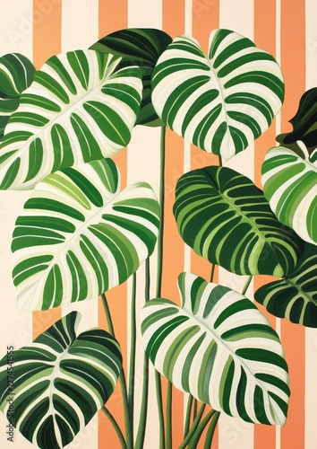 Experience the beauty of exotic tropical leaves in nature.