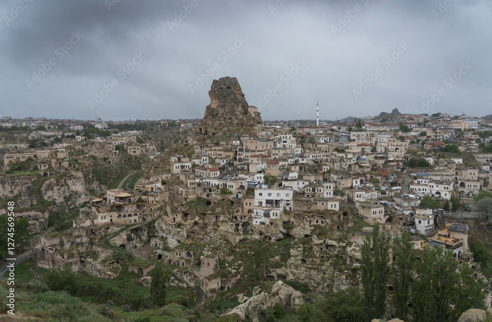 Naklejka premium Beautiful landscape of cappadocia near Nevshehir