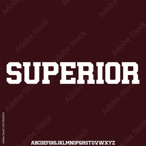 Decorative condensed display font vector