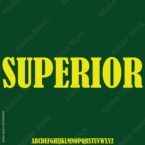 Decorative condensed display font vector