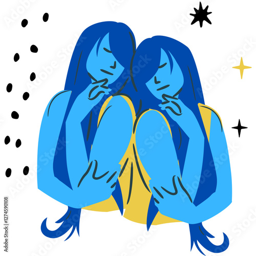 Vector illustration of a Gemini