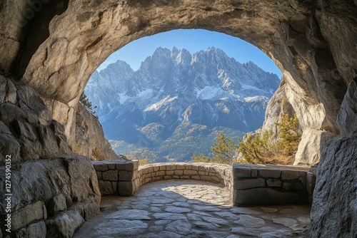 Majestic Entrance of Jaskinia Raptawicka Cave in Tatra Mountains, Poland - Na...
