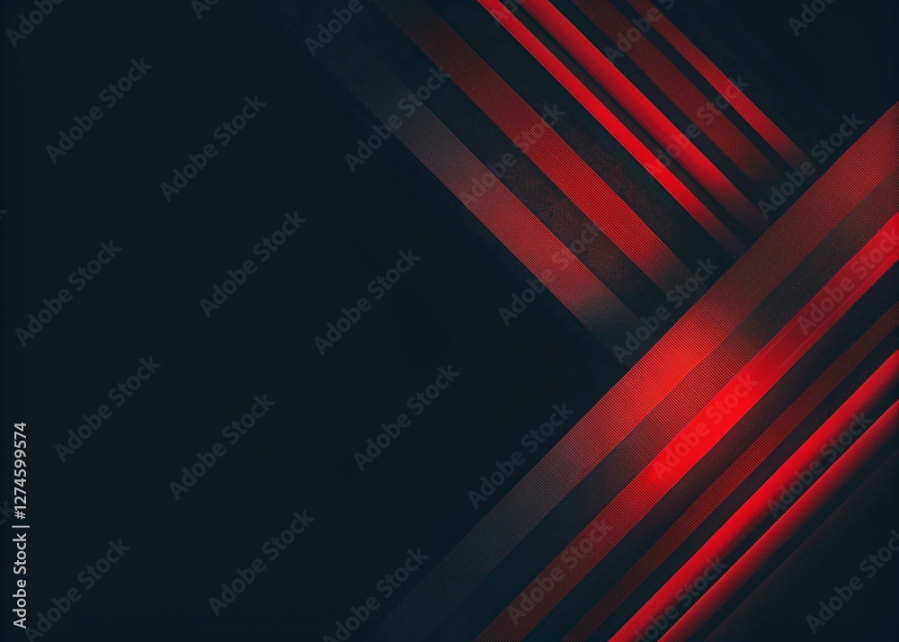 Modern Red line abstract PowerPoint background business corporate and professional concept