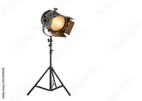 Adjustable brightness studio spotlight