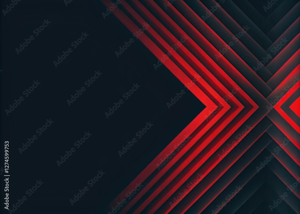 Modern Red line abstract PowerPoint background business corporate and professional concept