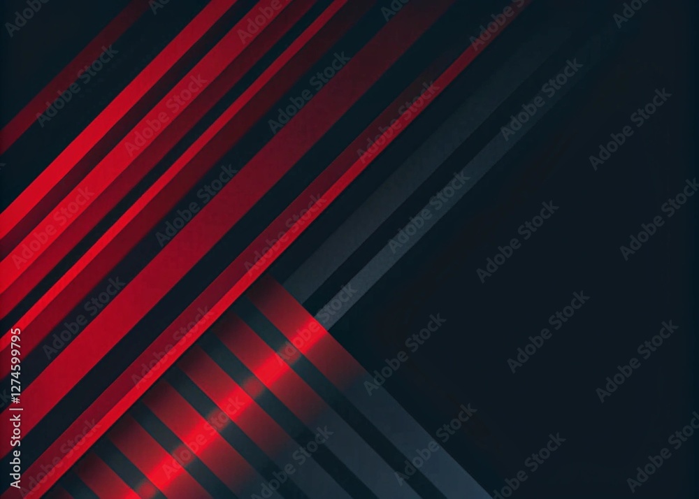Modern Red line abstract PowerPoint background business corporate and professional concept