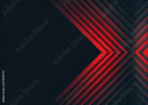 Obraz na płótnie Modern Red line abstract PowerPoint background business corporate and professional concept w salonie