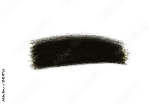black paint brush isolated