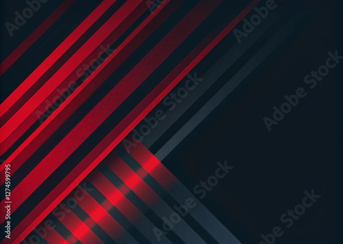 Obraz na płótnie Modern Red line abstract PowerPoint background business corporate and professional concept w salonie