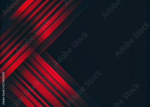 Obraz na płótnie Modern Red line abstract PowerPoint background business corporate and professional concept w salonie
