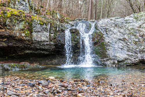 Waterfall on Falls Creek at Lake Catherine State Park in Arkansas.