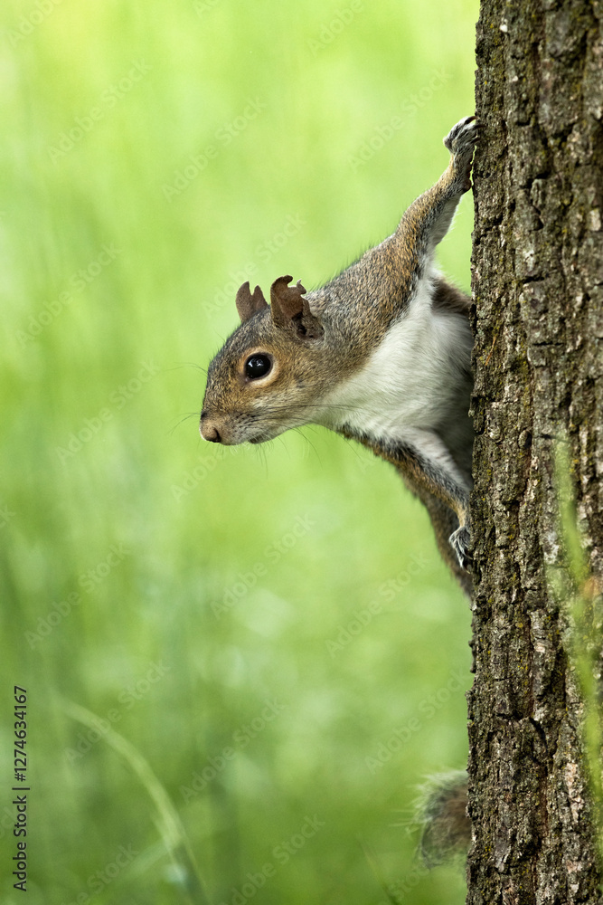 A Grey Squirrel In North Italy A Grey Squirrel In North Italy
