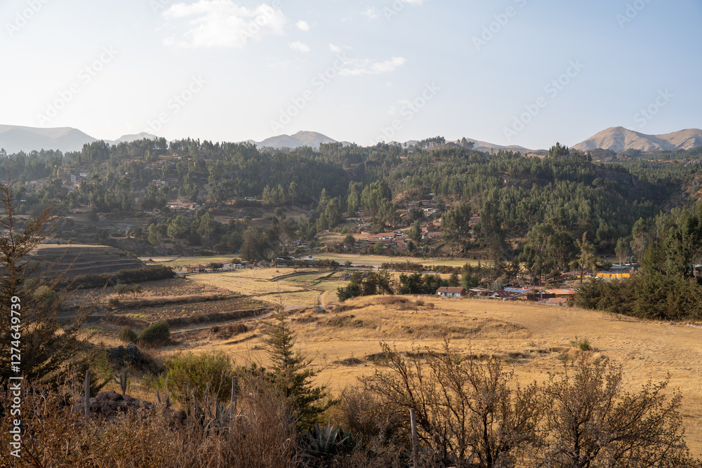 Landscape around Cusco Peru Landscape around Cusco Peru