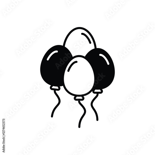 Balloon Bliss vector icon