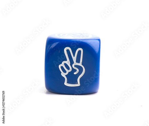 Slika na platnu hand with fingers from the game rock paper scissors