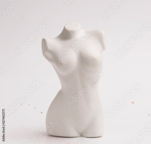 Slika na platnu torso of a woman on a gray background
