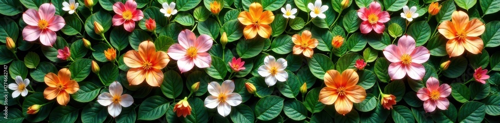 Artificial flowers wall with lush greenery, pastel colors and soft lighting, vintage, flowers, artificial Artificial flowers wall with lush greenery, pastel colors and soft lighting, vintage, flowers, artificial