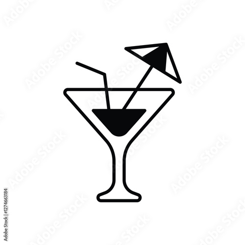 Coctail vector icon