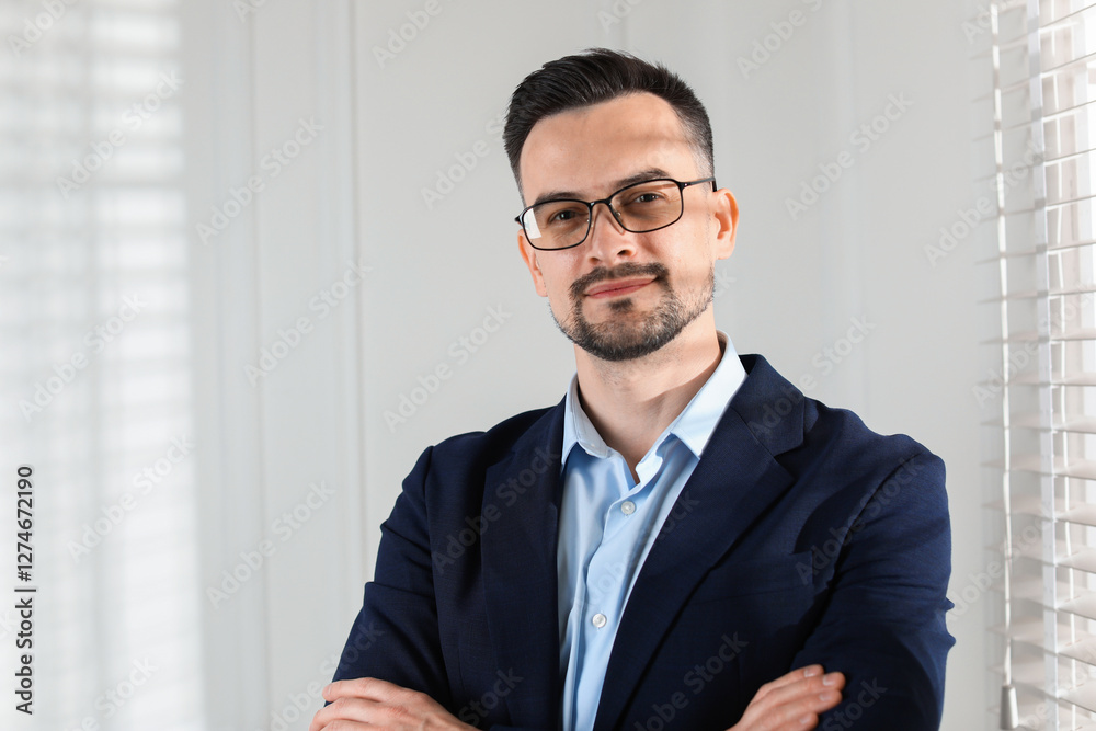 Portrait of handsome middle aged man indoors Portrait of handsome middle aged man indoors