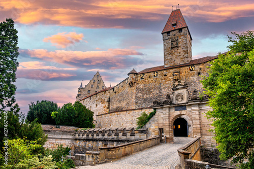 Abendliche Ansicht der Veste Coburg