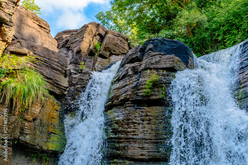 waterfall in the mountains of Kedougou in Sénégal photo