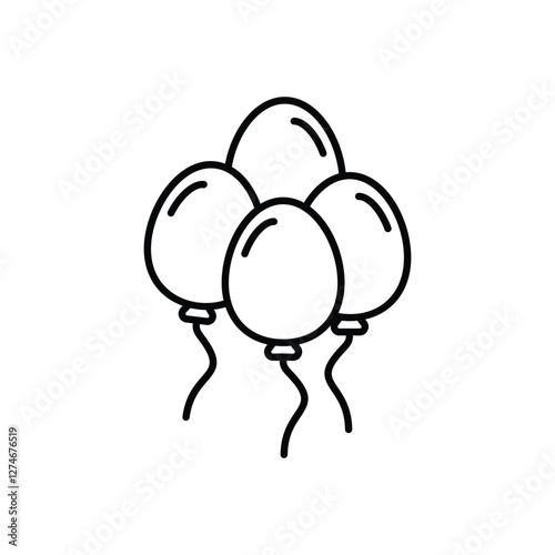 Balloon Bliss vector icon