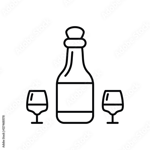 Wine vector icon