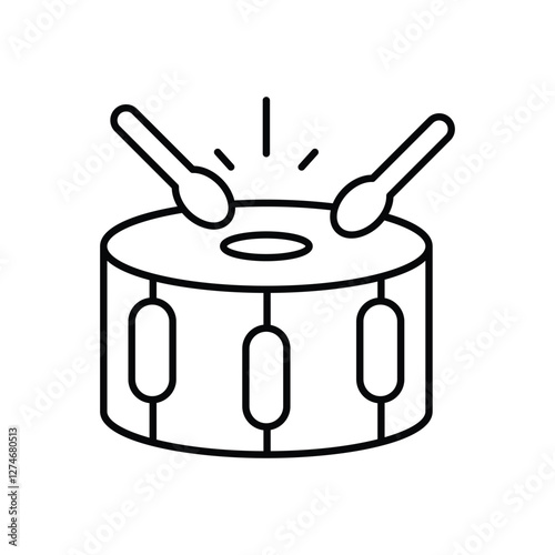 Party Drum vector icon