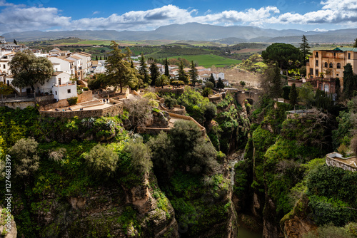 Ronda lanscape from the new bridge