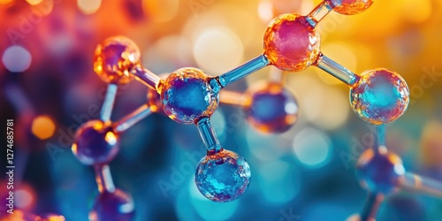 Fototapeta Naklejka Na Ścianę i Meble -  Chemical Molecule Illustration