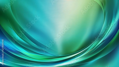 Gentle blue and green swirls create a calming visual backdrop.