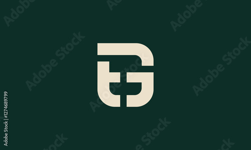 tg or tgj monogram logo